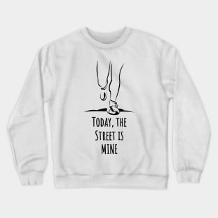 Early morning exercise jogger shirt design Crewneck Sweatshirt